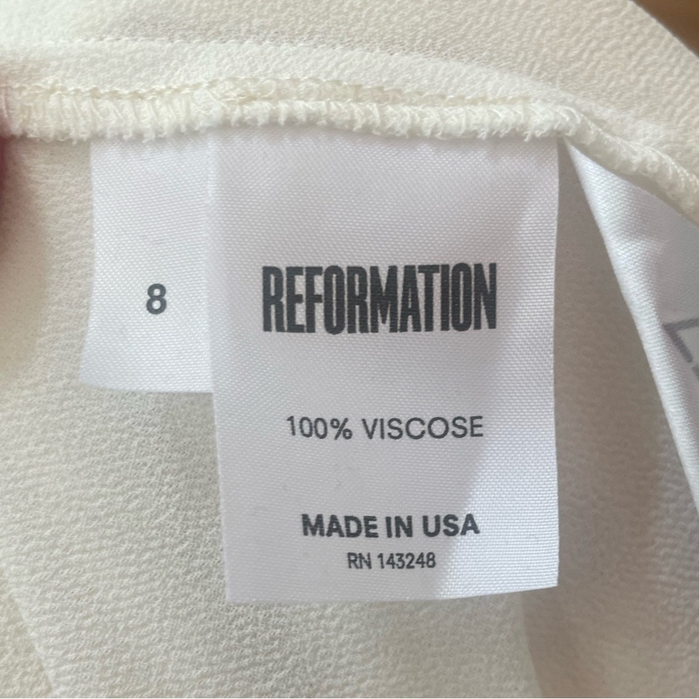 Reformation Dress, Cream, Size 8 - Picture 5 of 5